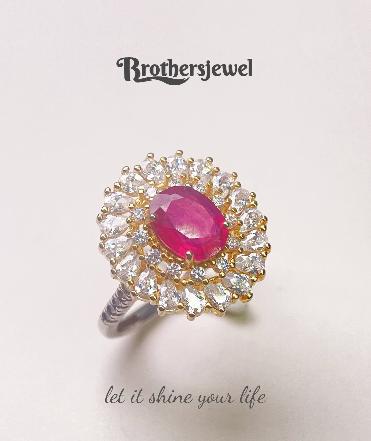 S925 Silver Natural Gorgeous Ruby  Ring L0159180