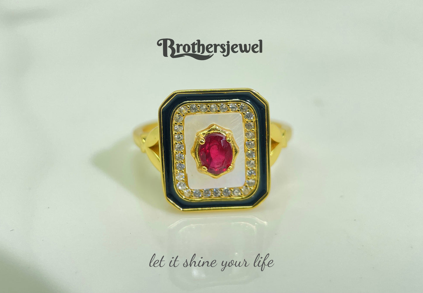 S925 Silver Natural Gorgeous Ruby  Ring L0093175