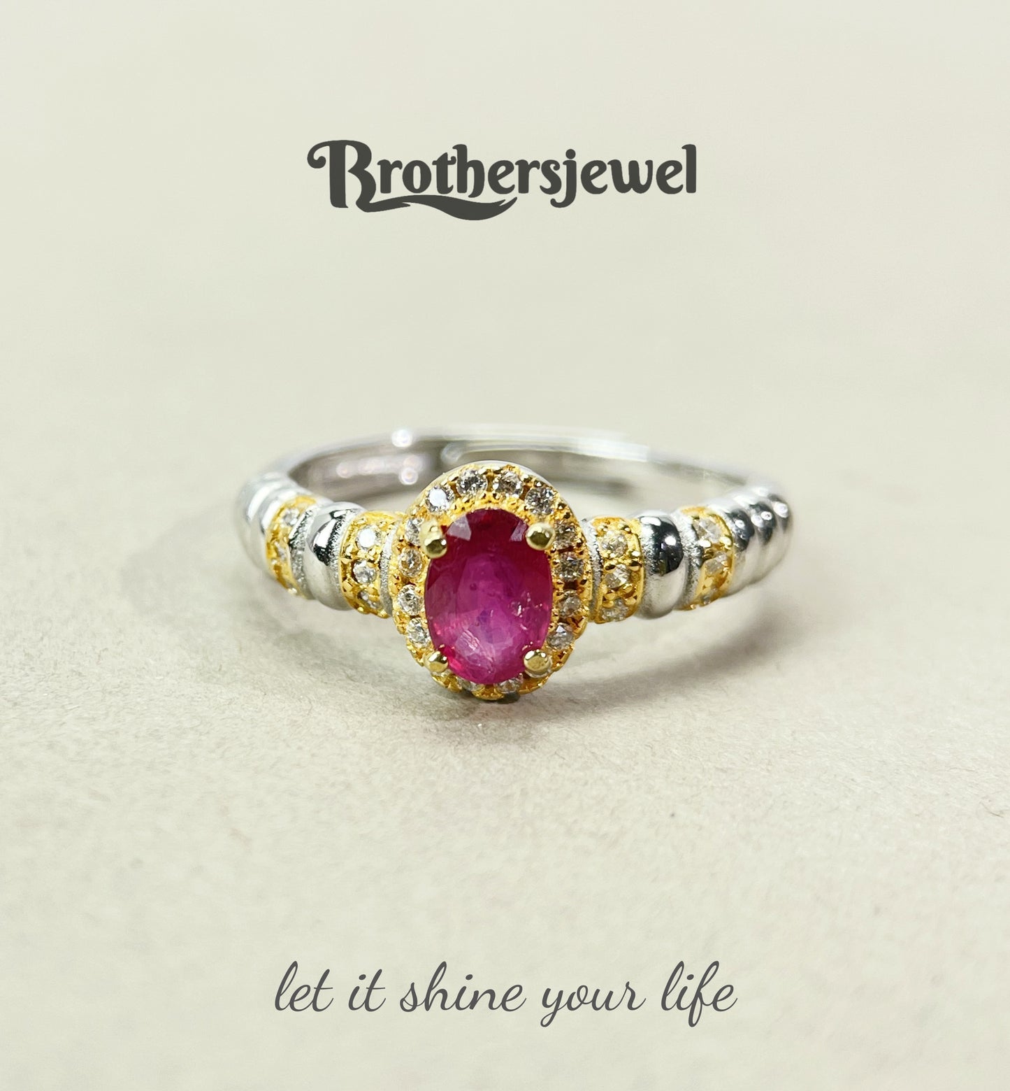 S925 Silver Natural Gorgeous Ruby  Ring L0078177